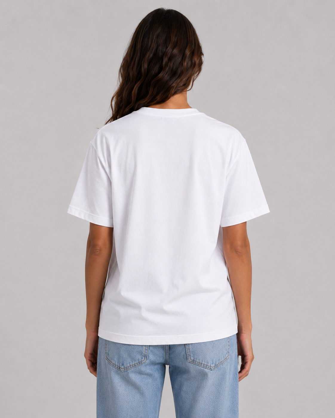 Marcher Kadın Basic Oversize Tişört - Beyaz ürün görseli 3