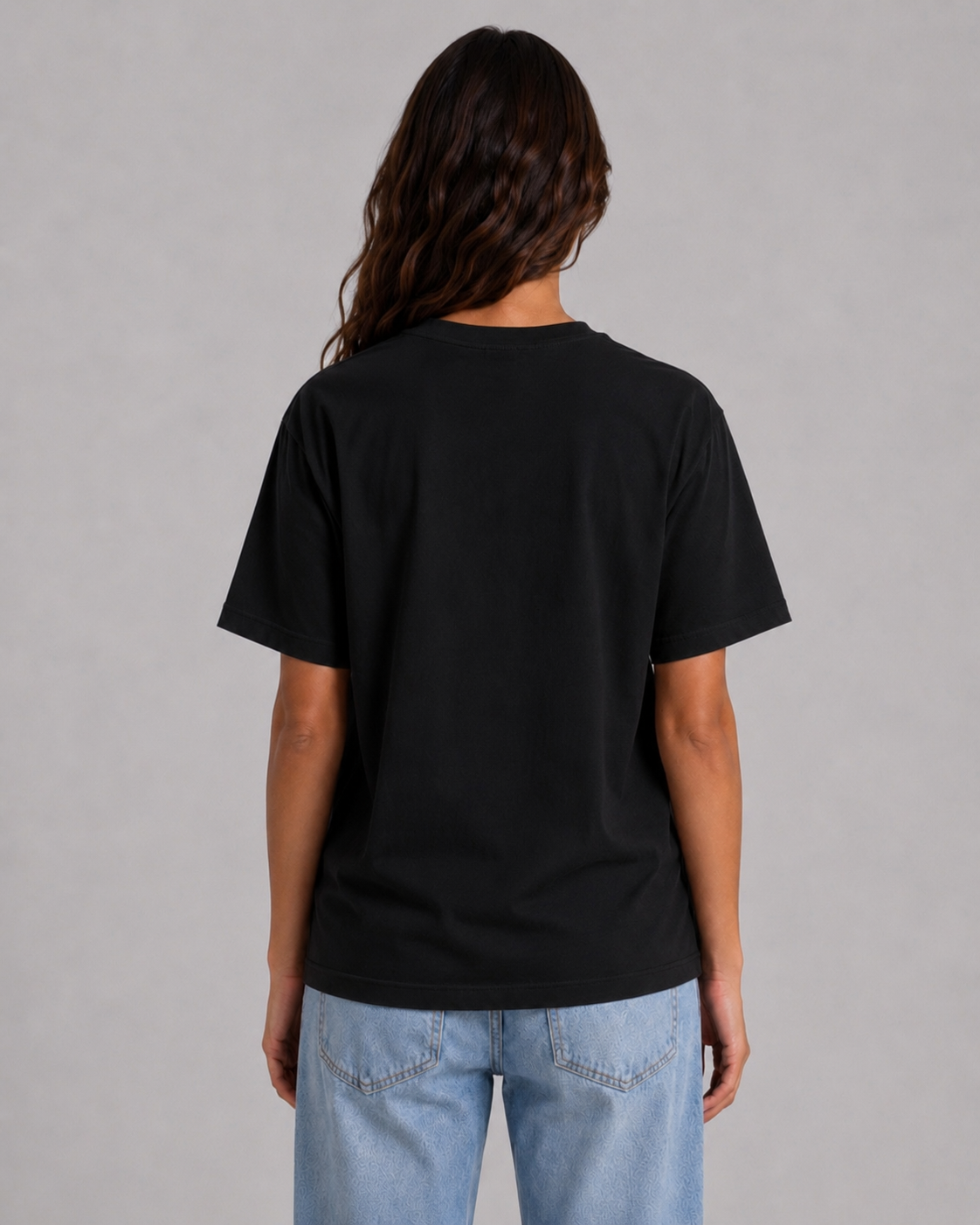 Marcher Kadın Basic Oversize Tişört - Siyah ürün görseli 3