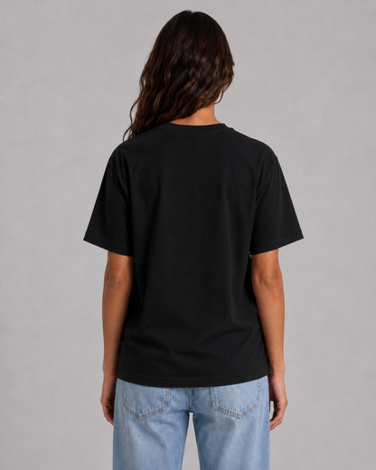 Marcher Kadın Basic Oversize Tişört - Siyah ürün görseli 3