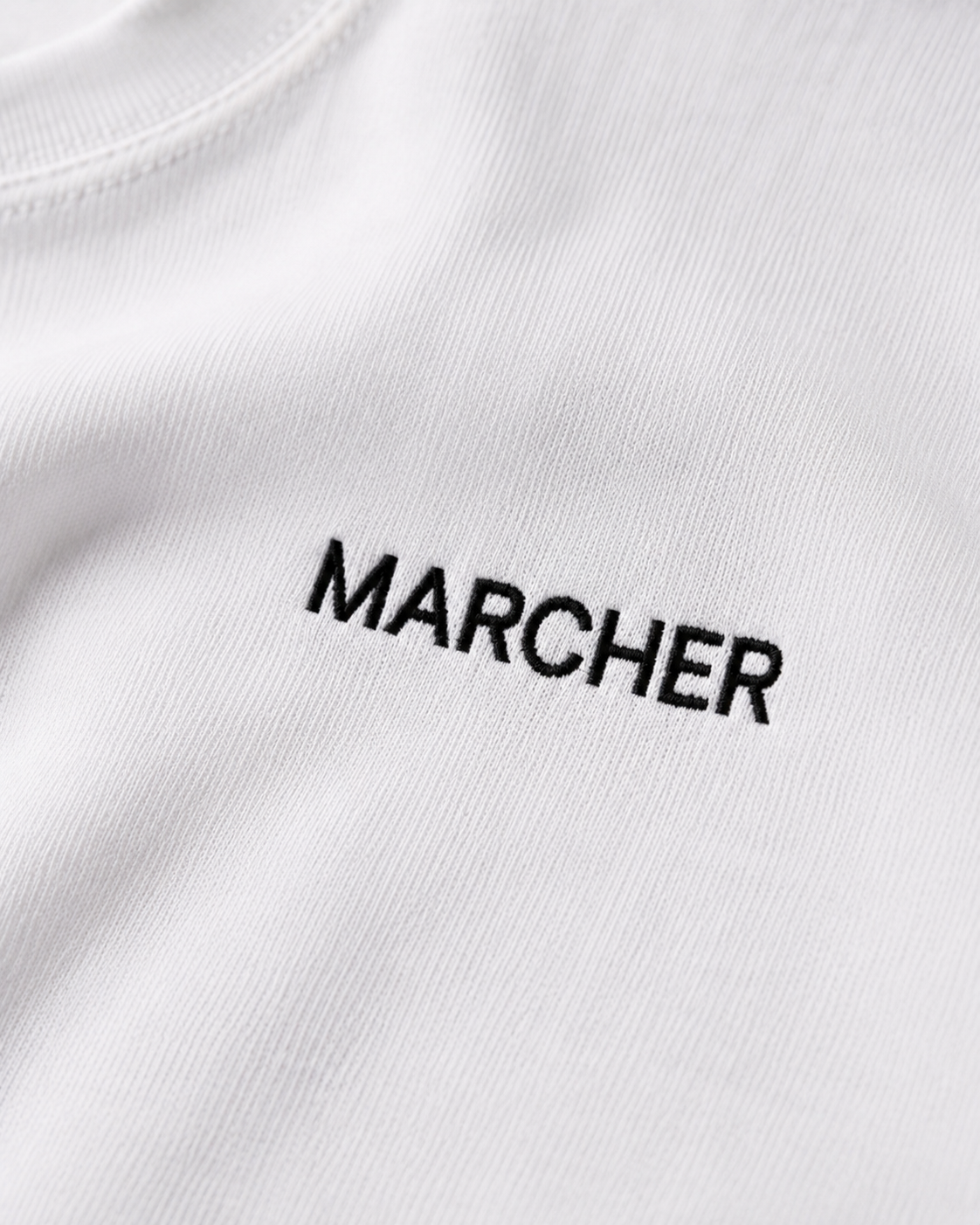 Marcher Erkek Basic Oversize Tişört - Beyaz ürün görseli 4