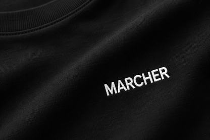 Marcher Kadın Basic Oversize Tişört - Siyah ürün görseli 4