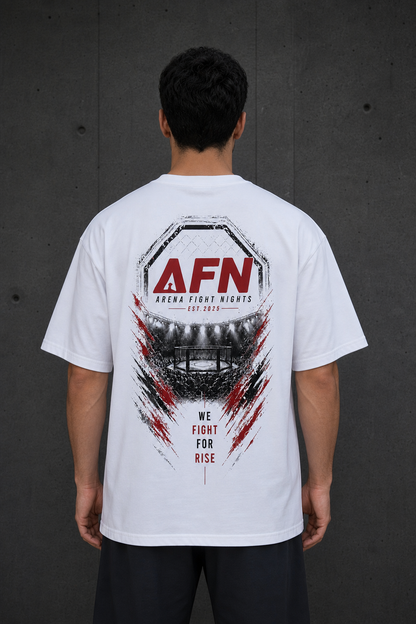 AFN Collection - We Fight For Rise Beyaz Tişört