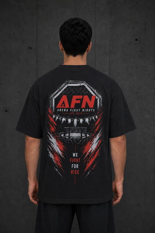 AFN Collection - We Fight For Rise Siyah Tişört